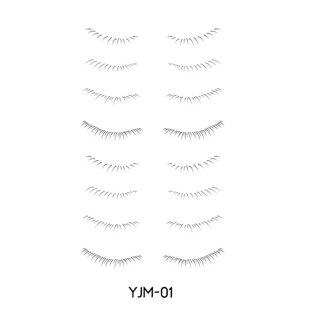 Lower Eyelash Tattoo Long-Lasting Waterproof And Sweatproof Simulation 3D False Eyelash Enlarge Double Under Eye Eyelash Sticker