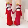 Magnetic Holding Hands Socks Novelty Funny Christmas Holding Hands Socks Xmas Stocking Stuffer Gag