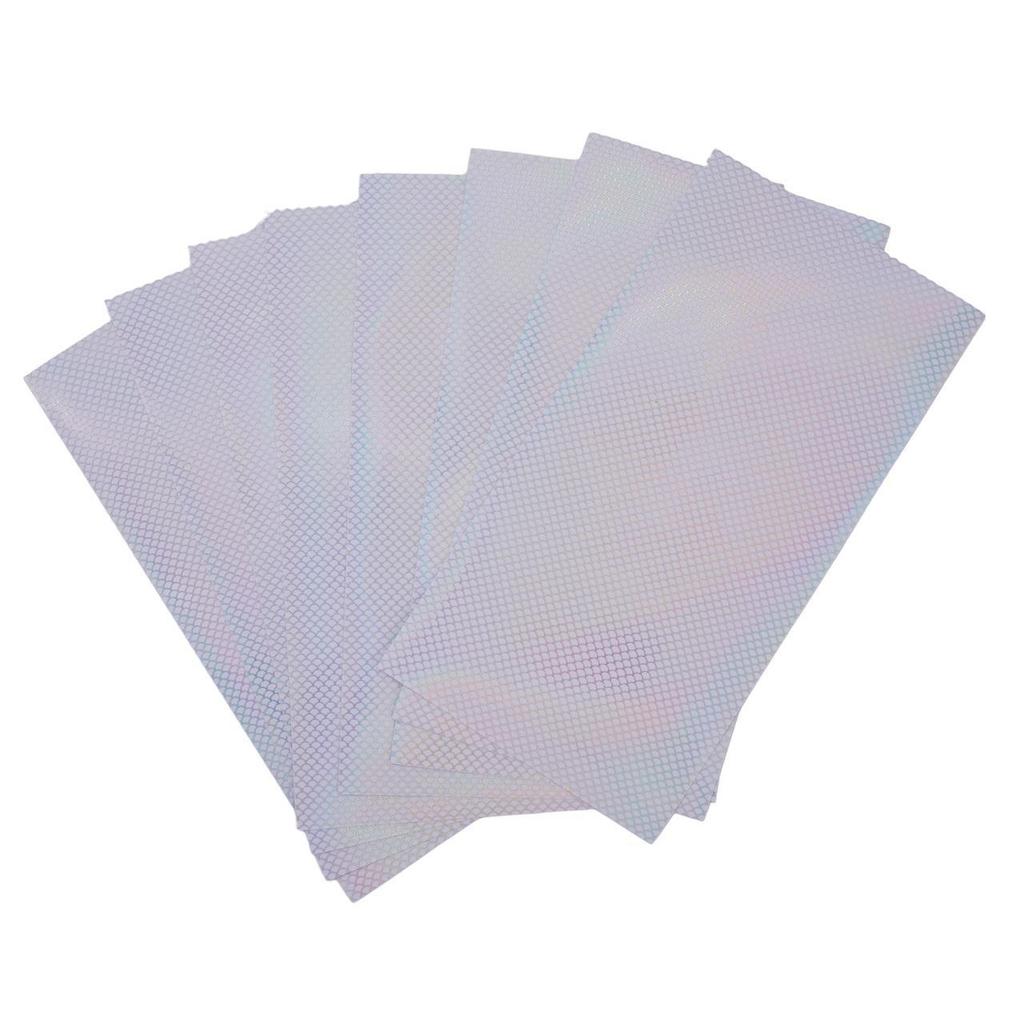10pcs Lure 20x10cm Sticker DIY Modified Fish Scale Flash Bait Practical