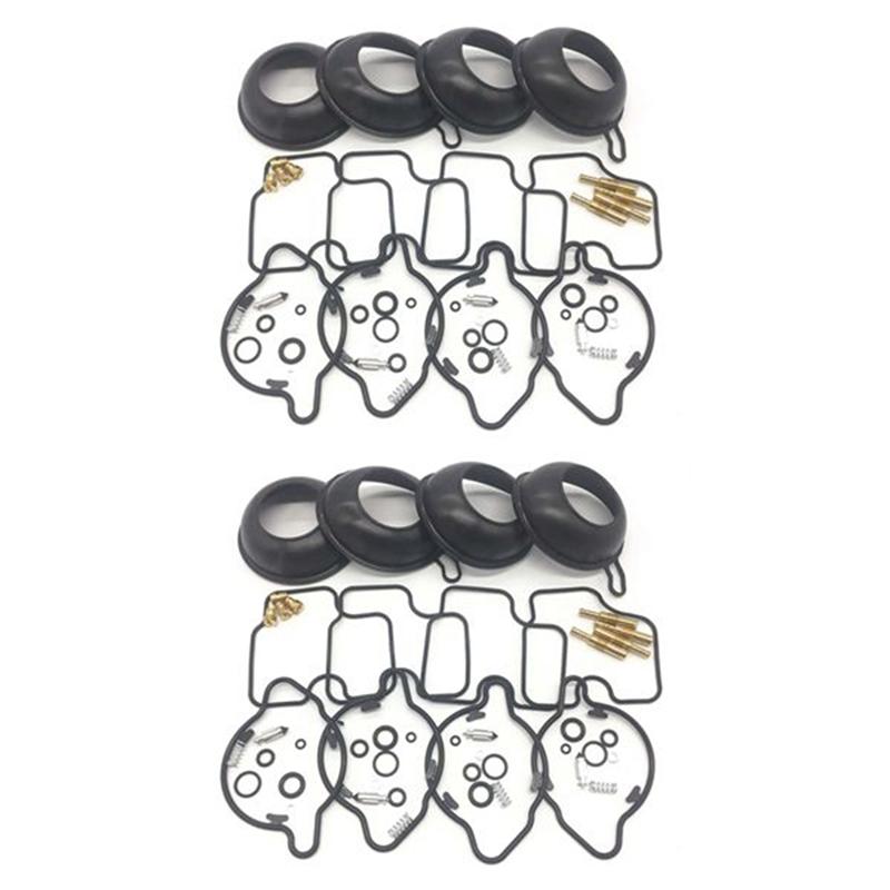 NEW-8 Piece Set Carburetor Repair Kit For Honda CBR600 F4 1999-2000 Plunger Diaphragm Part
