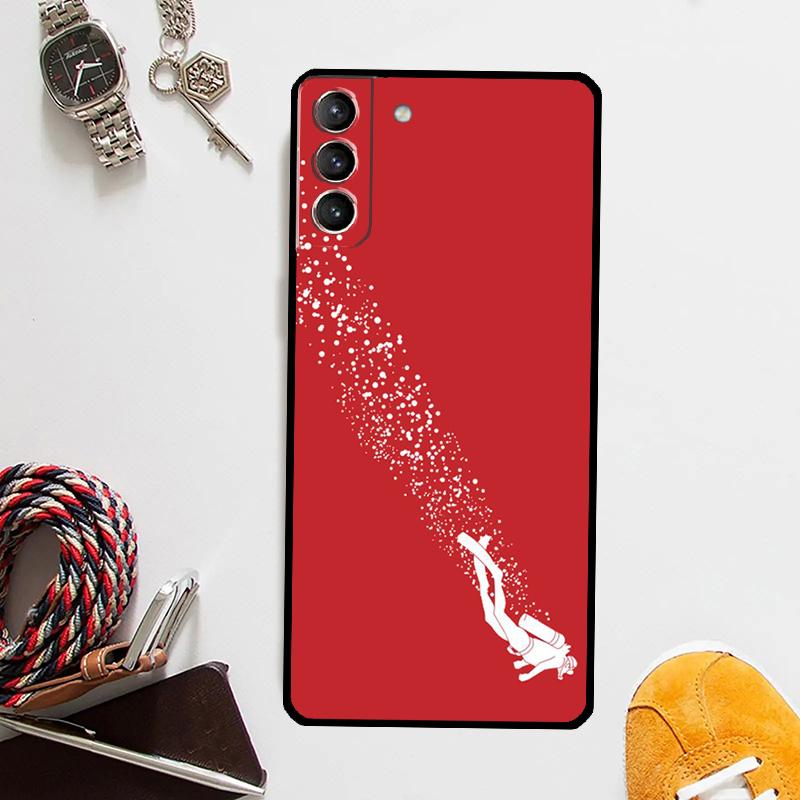 Scuba Diver Diving Case For Samsung Galaxy S25 Ultra S20 S21 S22 S23 Plus S9 S10 S25 FE S24 Ultra Cover Coque