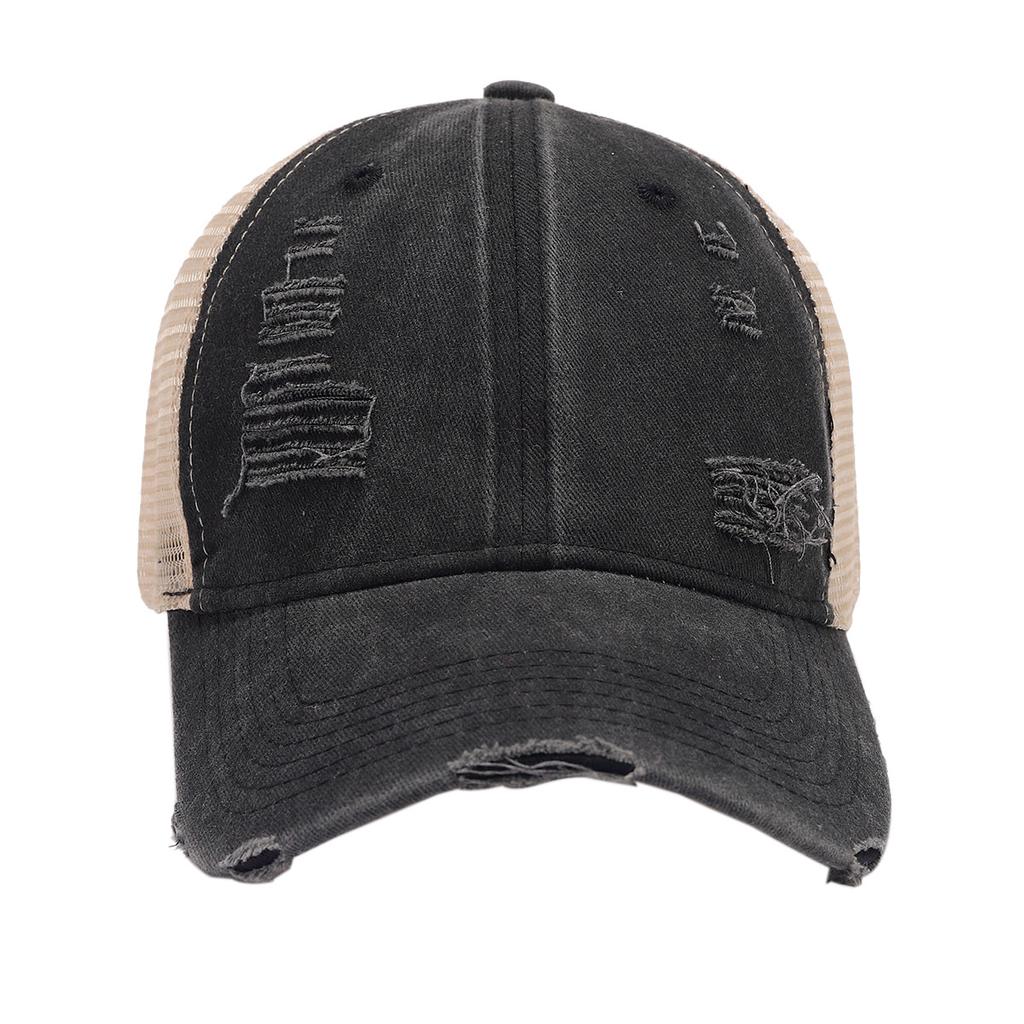 Summer Fashion Outdoor Golf Baseball Cap Ripped Retro Fashion Breathable Versatile Cap Couple Hat