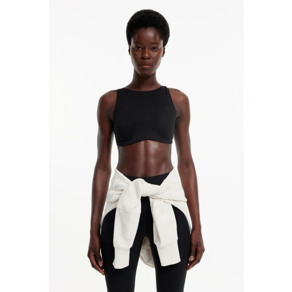 

Спортивный бюстгальтер H&M DryMove Medium Support, черный 1178388001