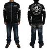 50th Anniversary Bonded Single Rider Jacket Outerwear [Banson] NVSZ-2415 Men's (L, Black)