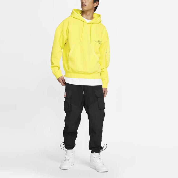 Jordan 23 Engineered Casual Sport Hoodie Knit Print Men Hoodie Opti-Yellow CV2768-731