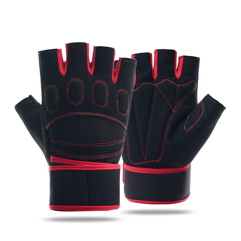 Breathable Half Finger Protective Dumbbell Weightlifting Exercise Outdoor Cycling Mountaineering Upgrade Anti Slip and Wear Resistant