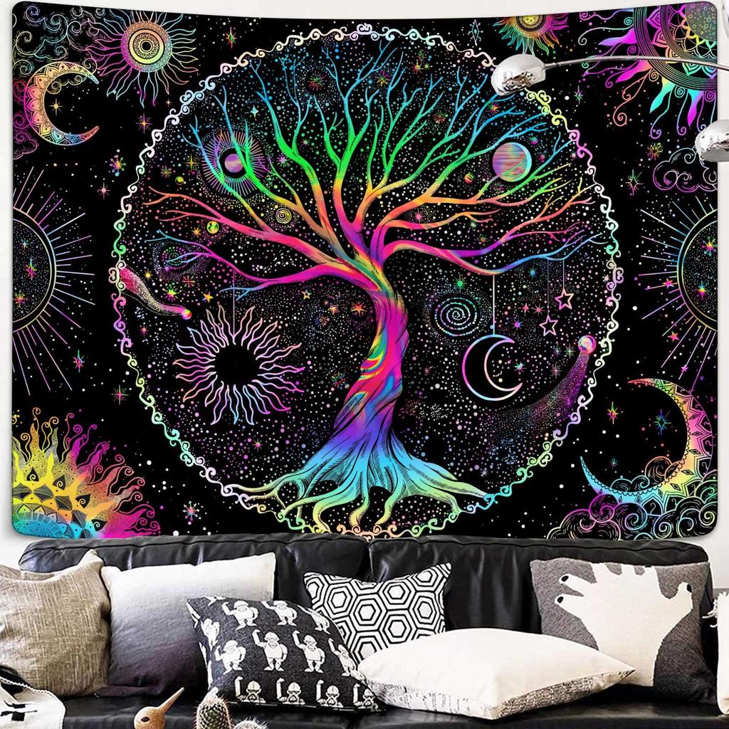 Nature Tree Tapestry Mystical Forest Tapestry for Bedroom Aesthetic Tapastry's Wall Hanging Tapestries for Living Room Dorm Tree