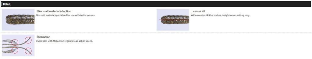 OSP Soft Lure Action Trailer 4 Inches TW-120 (3924)