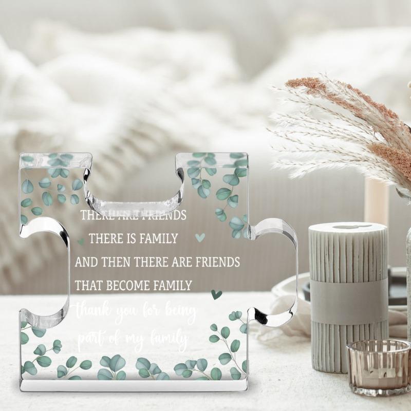 2D Flat Classic Acrylic Heartfelt Appreciation Decorative Plaque and Ornament, Nurseries, Home Desk Living Room Acrylic Decoration