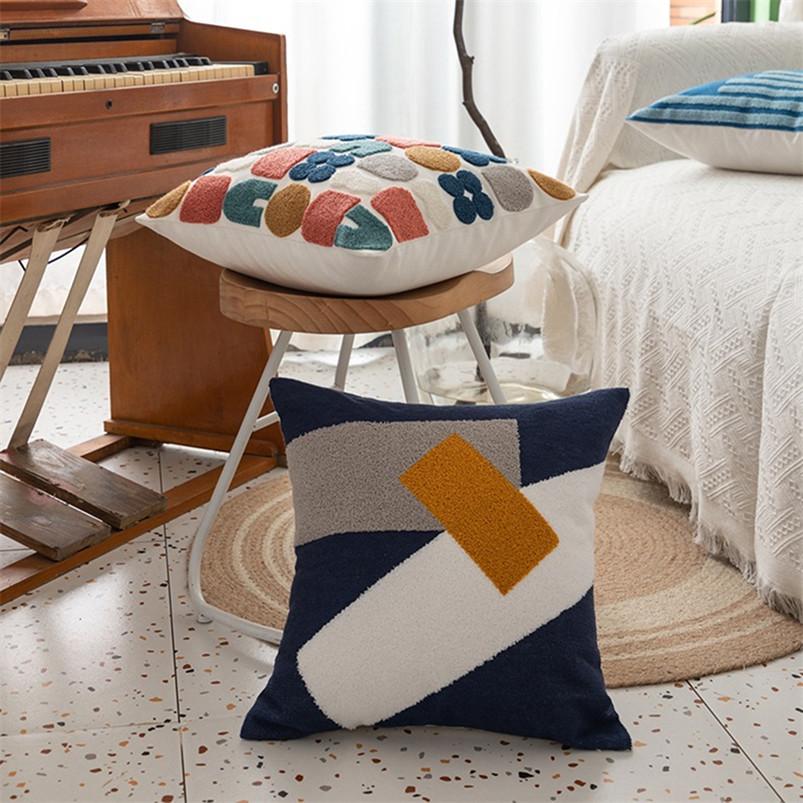 Buy Breathable Embroidery Throw Pillow Case Soft Car 45*45cm Pillowcase