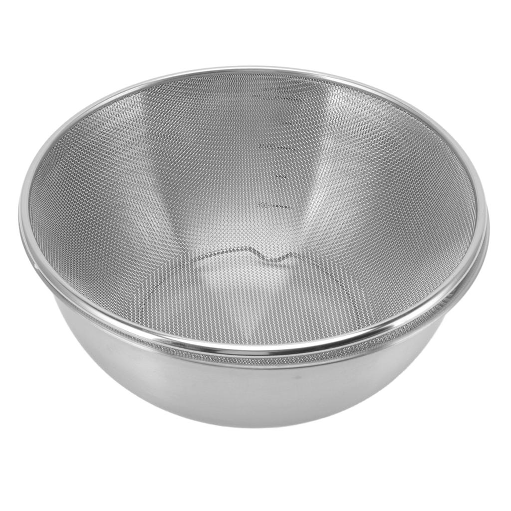Stainless Steel Strainer Colander Fast Drainage 24CM Diameter Safe Food Grade Material Salad Bowl for Home Kitchen