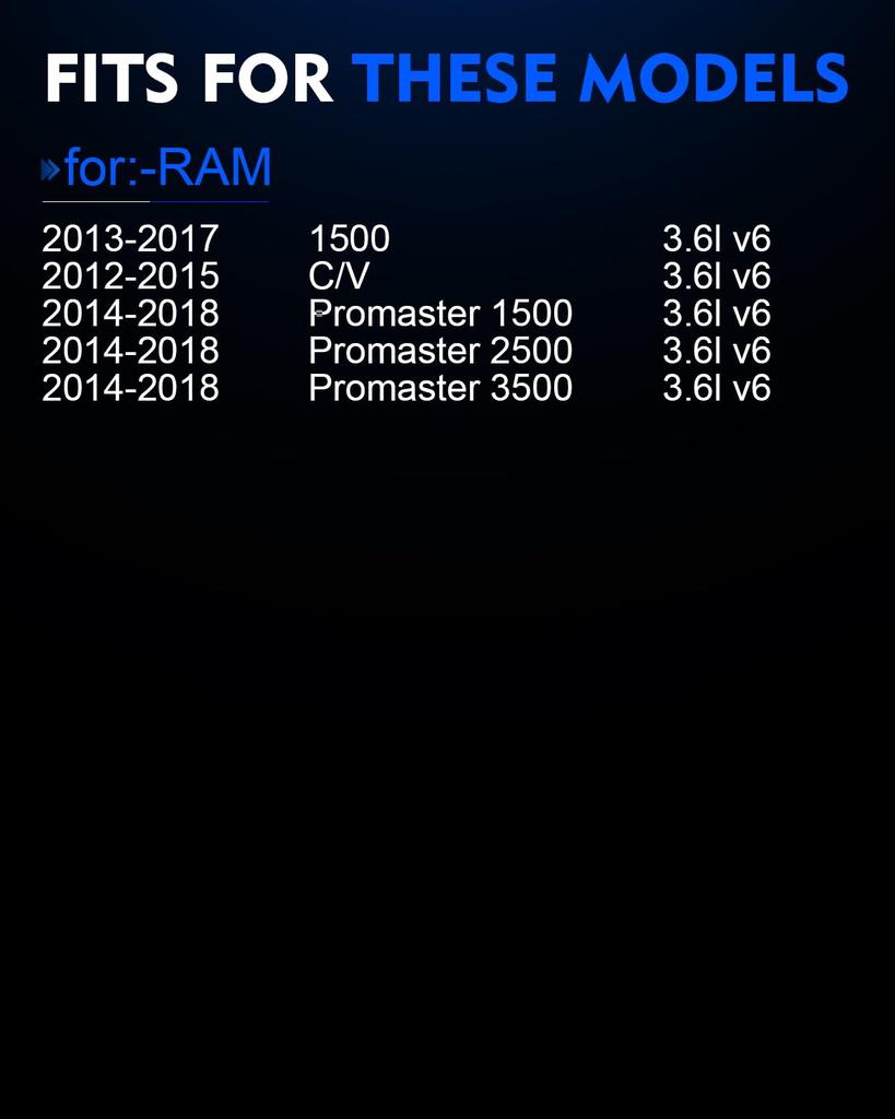 YZHIDIANF Fuel Injector 0280158233 Fits: Ram 2014-2019 3.6L V6 Promaster 1500 2500 3500 For