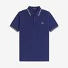 Fred Perry [M3600] Twin Tip Fred Perry Shirt - French Navy/Champions Gold/Stockport Blue Afpm2533600-48A