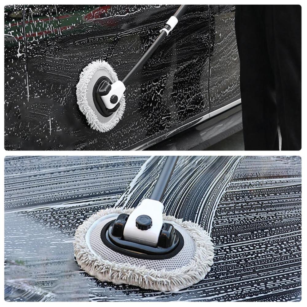 15° Bend Car Cleaning Brush Long Handle Cleaning Mop Chenille Broom Chenille Broom Dual Brush Home