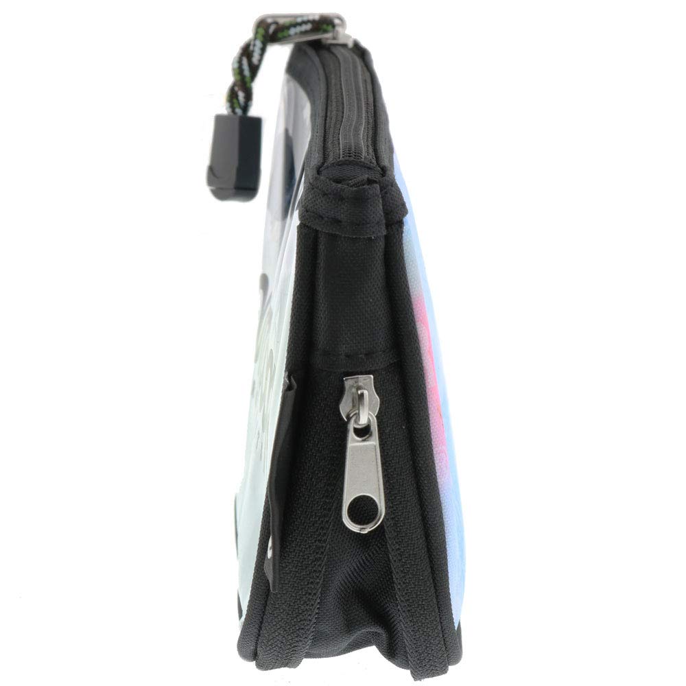 Sunstar Stationery Outdoor Clear Flat Pencil Case with Watercolor S1422308 Logo,