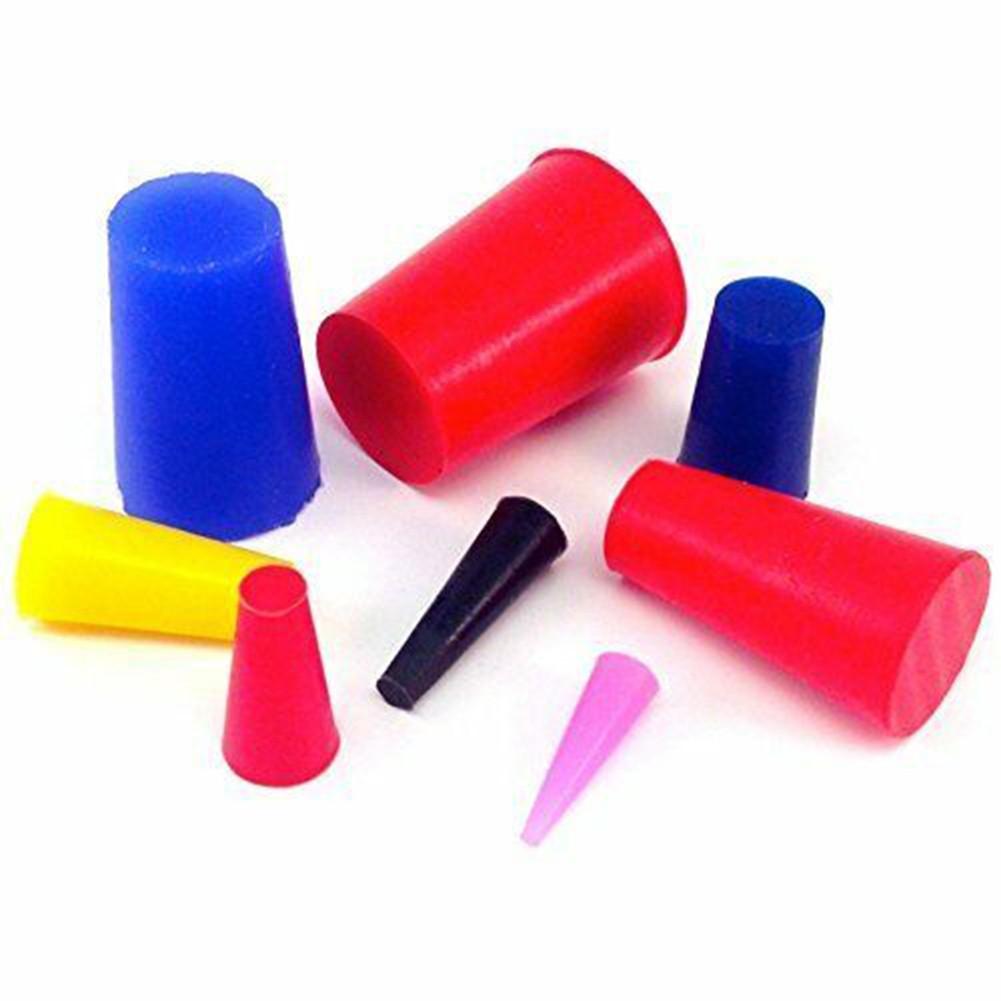 40Pcs 1/16" to 3/4" High Temp Silicone Rubber Tapered Plug Kit For Powder Coati