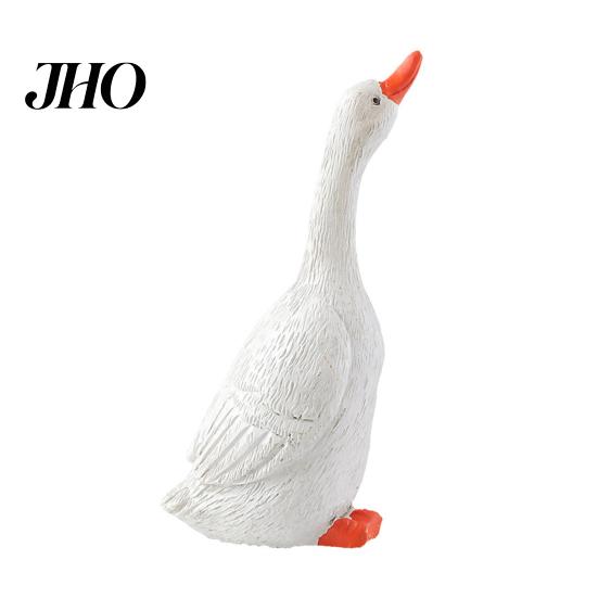 Resin Goose Statues Realistic Ornament, Miniature Figurine, Garden Statue Outdoor Micro Landscape Decor for Bonsai Patio Small Lawn Ornaments