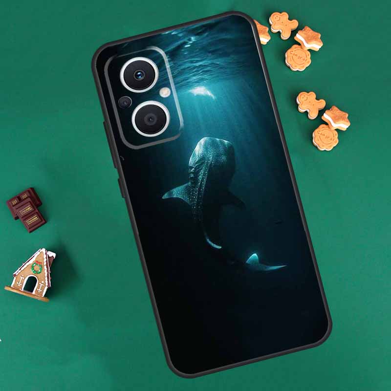 Cute Ocean Whale Fish Case For OPPO Reno 14 F 13 12 11 10 Pro 8T 8 7 Lite Cover For OPPO Find X8 X6 X5 X9 Pro Coque
