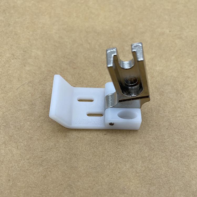 Plastic Chain 380 Chain Double Stitching Double Chain Presser Foot 1/4 Plastic Bottom Plate Presser Foot Oblique 2 Pin Front And