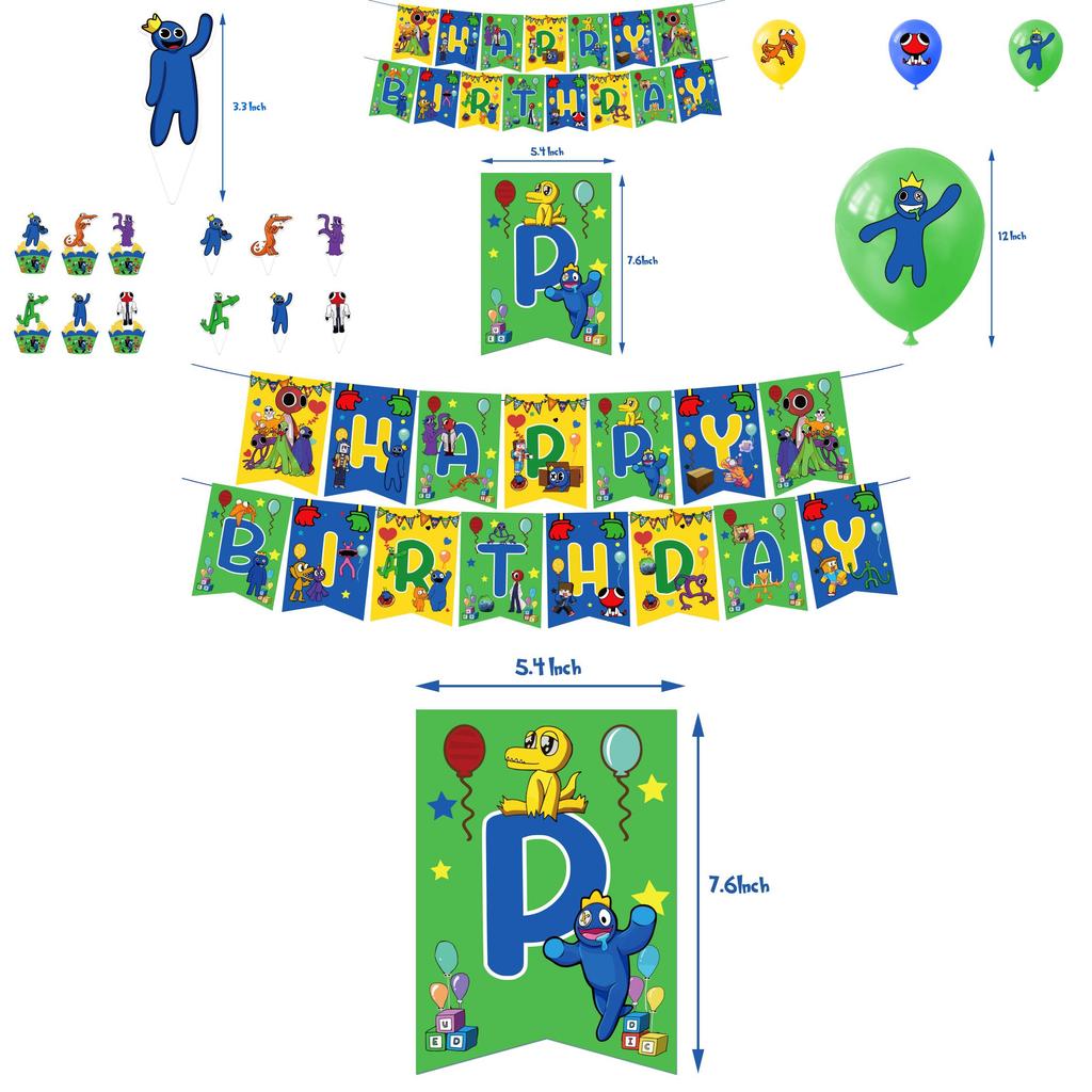 Get Ready For A Memorable Party With Roblox Rainbow Friends Birthday Decorations