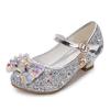 Nuove scarpe autunnali con paillettes, scarpe da principessa in pelle
