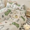 Cartoon Fresh Cotton Bedding Set 133x72 Thread Count Dorm
