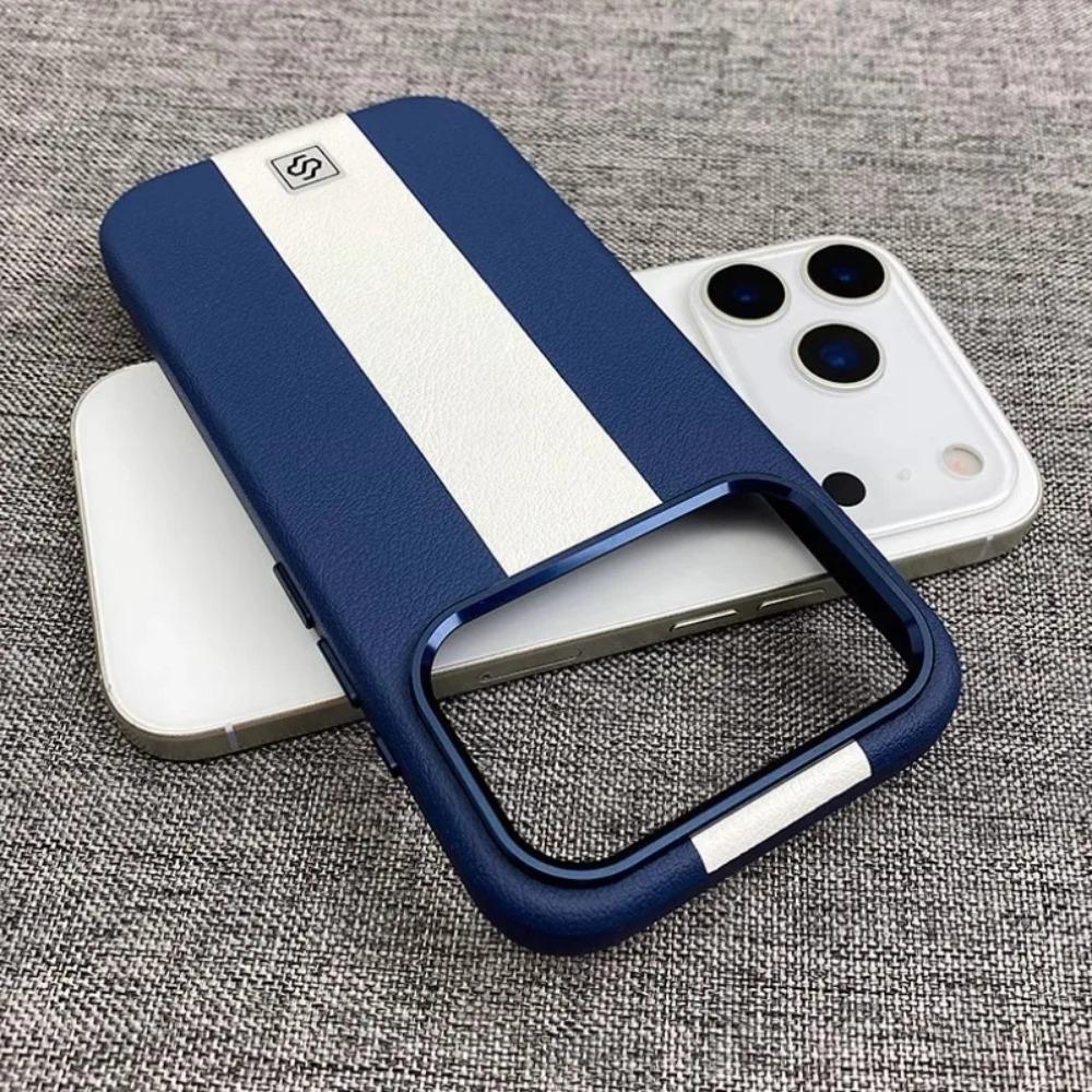 

High End Business Leather Magnetic Phone Case For IPhone Air 17 16 15 14 13 Pro Max Shockproof Wireless Charging Protect Cover iPhone 13