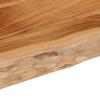 Tischplatte 110x40x3,8 cm Rechteckig Massives Akazienholz mit natürlicher Kante