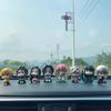 In Stock 8Pcs/Set Demon Slayer Q Version Figures Sitting Pose Anime Pvc Action Figurine Collectible Model Toy Gift For Fans