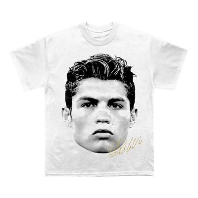 T-shirt Viso Cristiano Ronaldo C7 2026 Maglietta per Fan di Calcio 100% Cotone Abbigliamento Unisex Uomo Donna T-shirt Y2k Casuale Streetwear