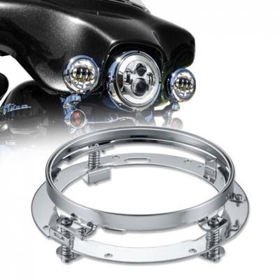 Suporte de Montagem de Anel de Farol 7" Para Harley Davidson Street Glide FLHX Road King