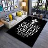 Blessed Saved Loved Design Suitable As a Non-slip Mat for the Living Room or Bedroom Sofa