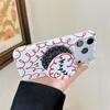 Korean Red Heart Magnetic Bracket Phone Case for iPhone 17/16 Pro Max/15 Pro