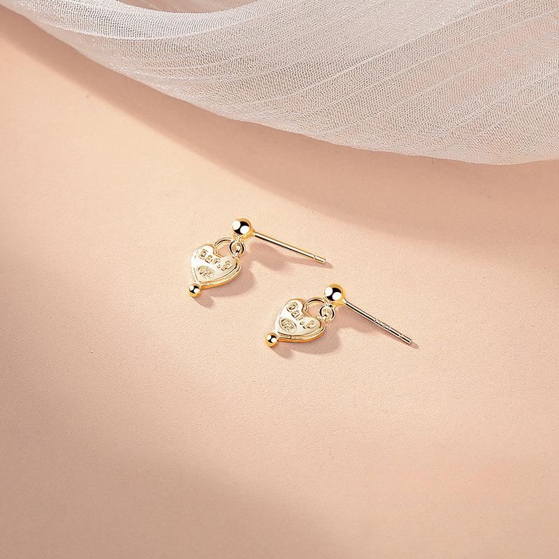 

Персонализированные английские серьги Love для женщин, милые, стильные, модные, персиковые серьги в форме сердца