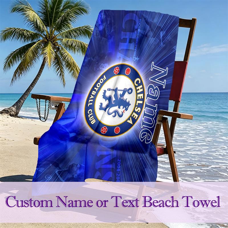 Chelsea Football Club (10) Beach Towel Suitable for Various Scenarios Such As Kitchen, Bathroom and Beach Swimming