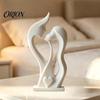 Creative Romantic Presents for Birthday Abstract Couple Figurine, Modern Minimalist Lover Statue Home Decor, Love Sculpture Artistic Statues Interior