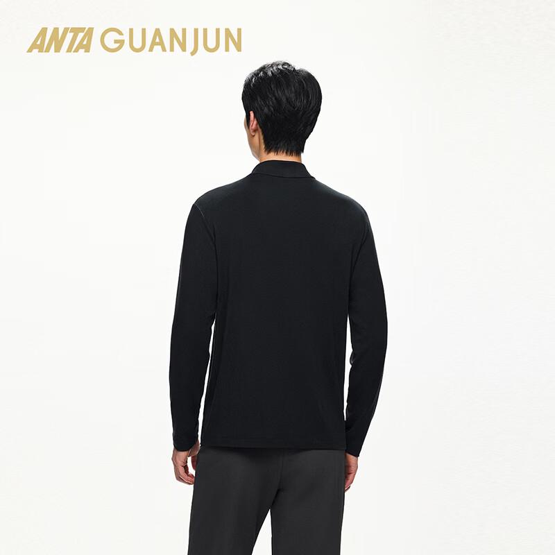 Anta Champion Men's Soft-Wool Stand Collar Long Sleeve T-Shirt