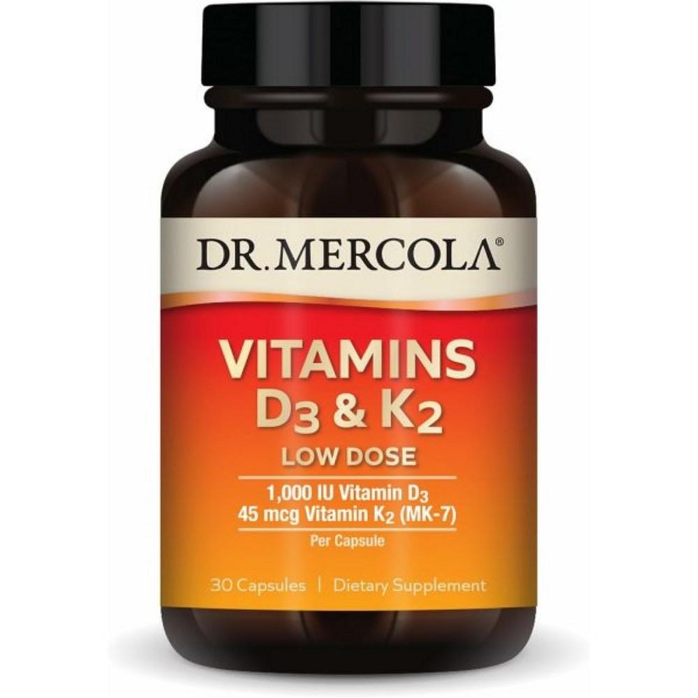 Dr. Mercola Vitamin D3 & K2 Low 30 Capsules ()