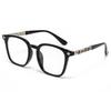 Jay Chou Oversized Fashion Glasses for Women - Arched Eyebrow Line, No-Makeup Look