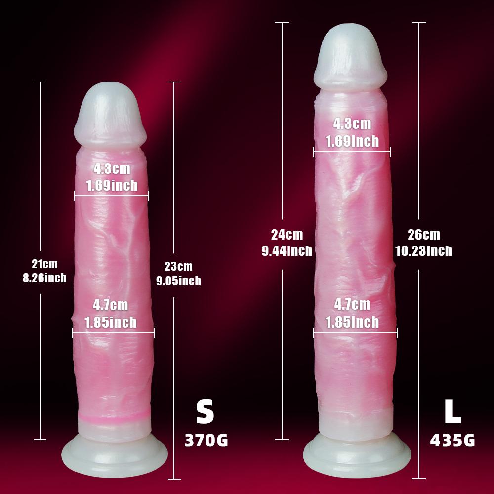 Velké realistické dildo pro ženy začátečnice Posuvná kůže předkožka Anální pochva Bodová stimulace G Umělý penis sexuální hračka masturbátor