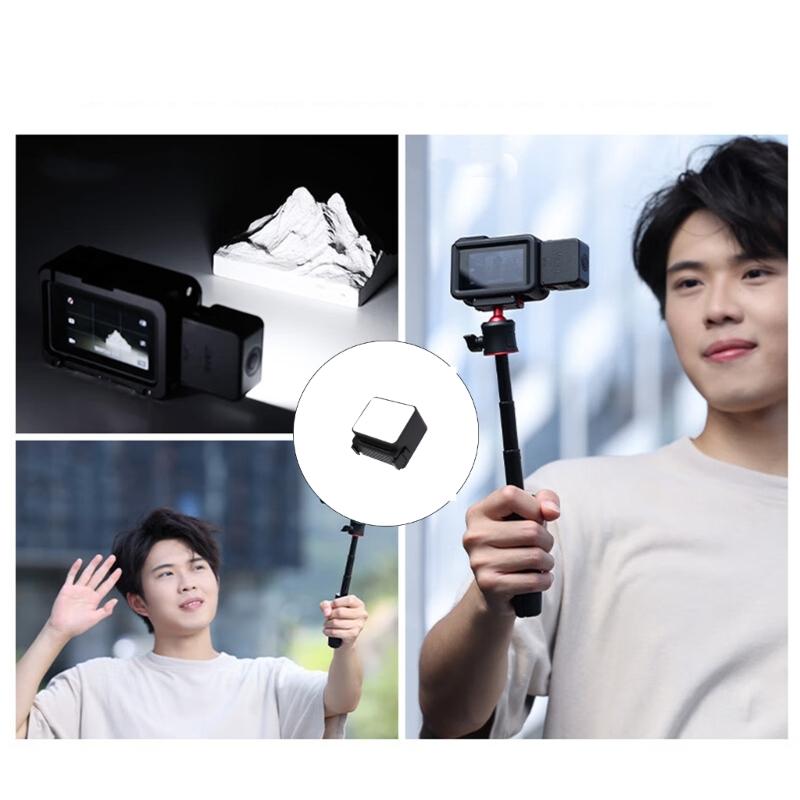 Portable Rechargeable Camera Light Lamp With Magnetic Mount Type C Fast Charging For Action Cameras 3 Brightness Setting