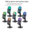 V5 RGB USB Condenser Microphone - Noise Reduction for PC, Mobile, Live Karaoke, and Gaming.