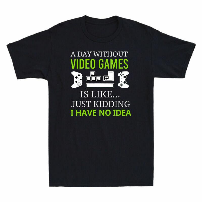 TShirt Gifts Retro Shirt Funny Day Gamer Gaming Games Is A Like Video Without S