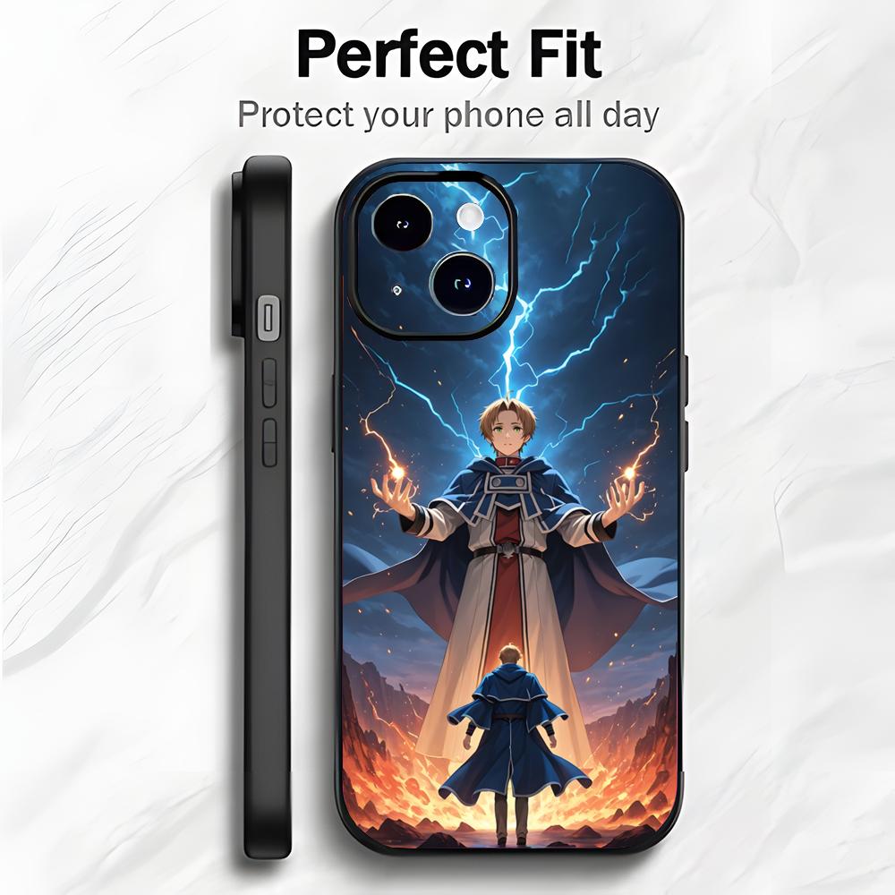 Fantasy Japanese Anime M-Mushoku Tensei Phone Case Phone Case Soft Packaging Lightweight For iPhone17 16 15 14 13ProMax