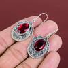 Faceted Mozambique Garnet Earring Gemstone Earrings 925 Sterling Silver Earring Healing Stone Jewelry Handmade Vintage Earring Gifts For Mom