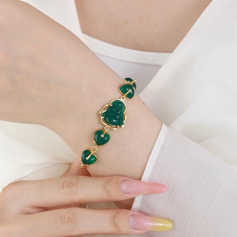 Emerald Heart Bracelet