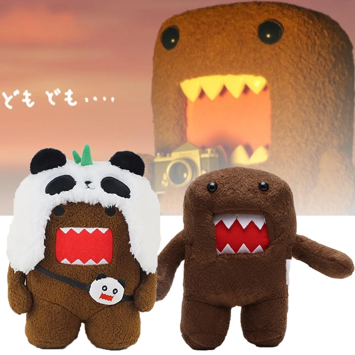 Wucifang Bags Unisex Kids White Panda Domo Kun Plush Toy Soft Stuffed Animals Cute Domo Doll For Kids Birthday Gift