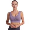 Women's Plus Size Breathable Mesh Sports Bra - Underwire, Hollow Design, Shockproof for Yoga & Running