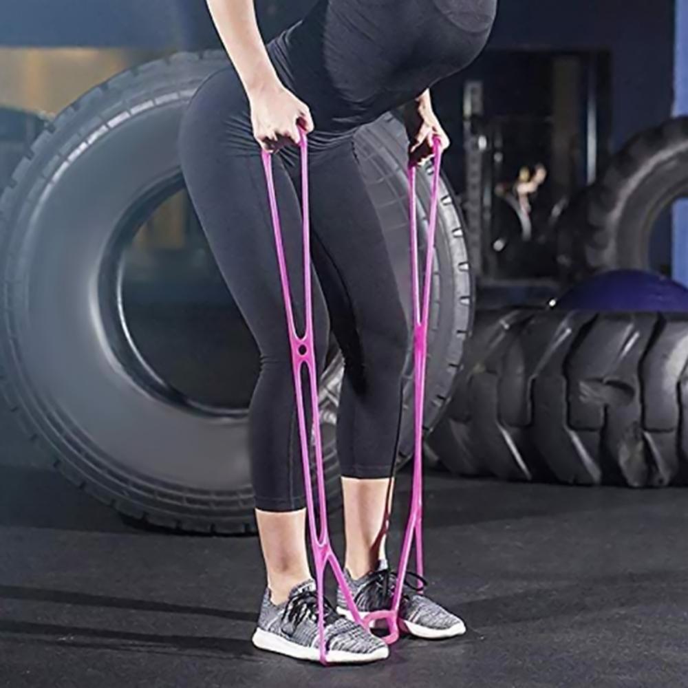 Silicone Stretch Resistance Band Elastic Stretcher Arm Exerciser Useful 7 Ring Stretch Band Gym