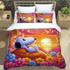 Cute Cartoon Snoopy Bedding Sets Exquisite Bed Supplies Set Duvet Cover Bed Comforter Set Bedding Set Luxury Birthday Gift